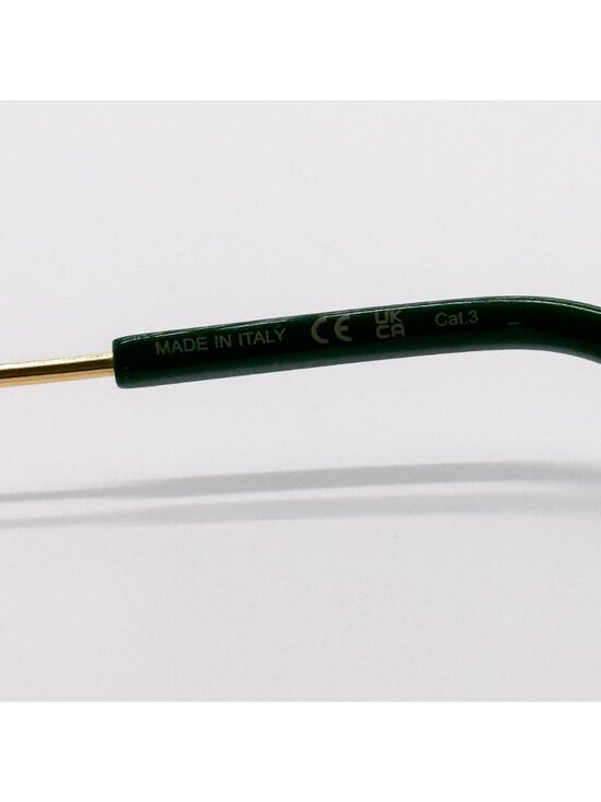 NEW BOTTEGA VENETA SUNGLASSES BV1300S 002 WOMEN GOLD/GREEN EYEWEAR main image 9
